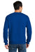 Gildan 12000 Mens DryBlend Moisture Wicking Fleece Crewneck Sweatshirt Royal Blue Model Back