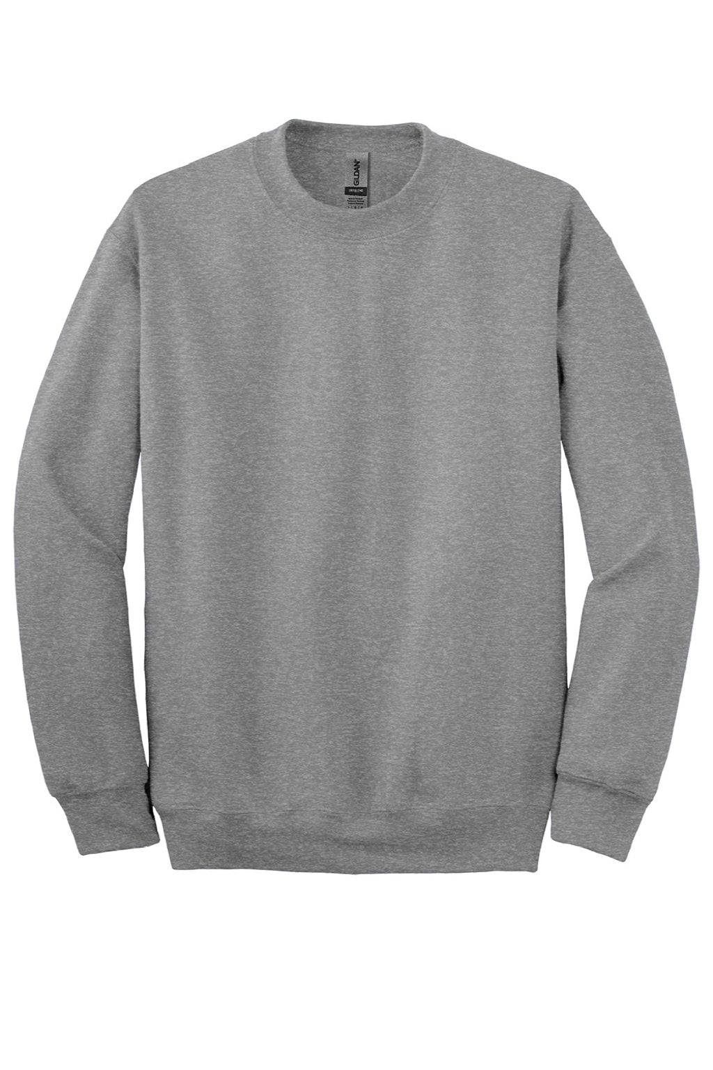 Gildan 12000 Mens DryBlend Moisture Wicking Fleece Crewneck Sweatshirt Sport Grey Flat Front