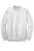 Gildan 12000 Mens DryBlend Moisture Wicking Fleece Crewneck Sweatshirt White Flat Front