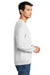 Gildan 12000 Mens DryBlend Moisture Wicking Fleece Crewneck Sweatshirt White Model Side