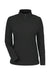 Devon & Jones DG410W Womens CrownLux Performance Windsor Welded 1/4 Zip Sweatshirt Black Flat Front