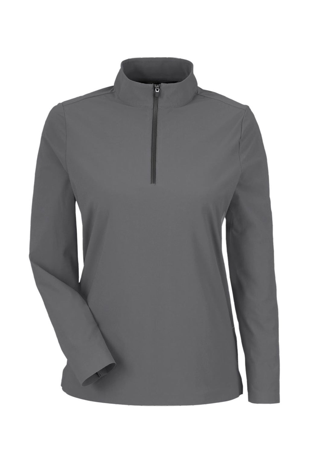 Devon & Jones DG410W Womens CrownLux Performance Windsor Welded 1/4 Zip Sweatshirt Graphite Grey Flat Front