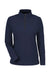 Devon & Jones DG410W Womens CrownLux Performance Windsor Welded 1/4 Zip Sweatshirt Navy Blue Flat Front