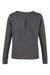Devon & Jones DG482W Womens Charleston V-Neck Sweatshirt Black Melange Flat Back