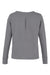 Devon & Jones DG482W Womens Charleston V-Neck Sweatshirt Graphite Grey Melange Flat Back