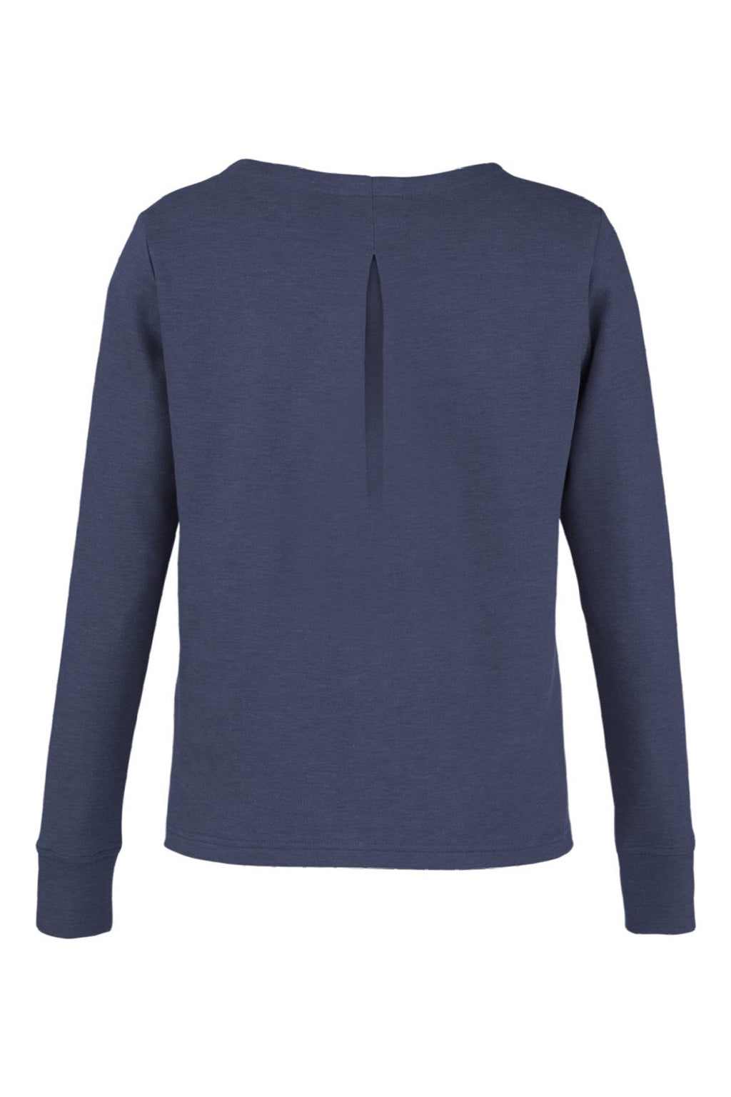 Devon & Jones DG482W Womens Charleston V-Neck Sweatshirt Navy Blue Melange Flat Back