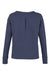 Devon & Jones DG482W Womens Charleston V-Neck Sweatshirt Navy Blue Melange Flat Back