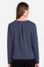 Devon & Jones DG482W Womens Charleston V-Neck Sweatshirt Navy Blue Melange Model Back