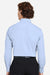 Devon & Jones DG537 Mens CrownLux Performance Microstripe Long Sleeve Button Down Shirt French Blue/White Model Back