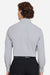 Devon & Jones DG537 Mens CrownLux Performance Microstripe Long Sleeve Button Down Shirt Graphite Grey/White Model Back