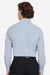 Devon & Jones DG537 Mens CrownLux Performance Microstripe Long Sleeve Button Down Shirt Navy Blue/White Model Back