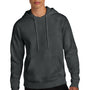 District Mens Perfect Weight Fleece Hooded Sweatshirt Hoodie w/ Pouch Pocket - Heather Charcoal Grey
