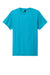 Gildan 64000CVC Mens Softstyle CVC Short Sleeve Crewneck T-Shirt Caribbean Blue Mist Flat Front