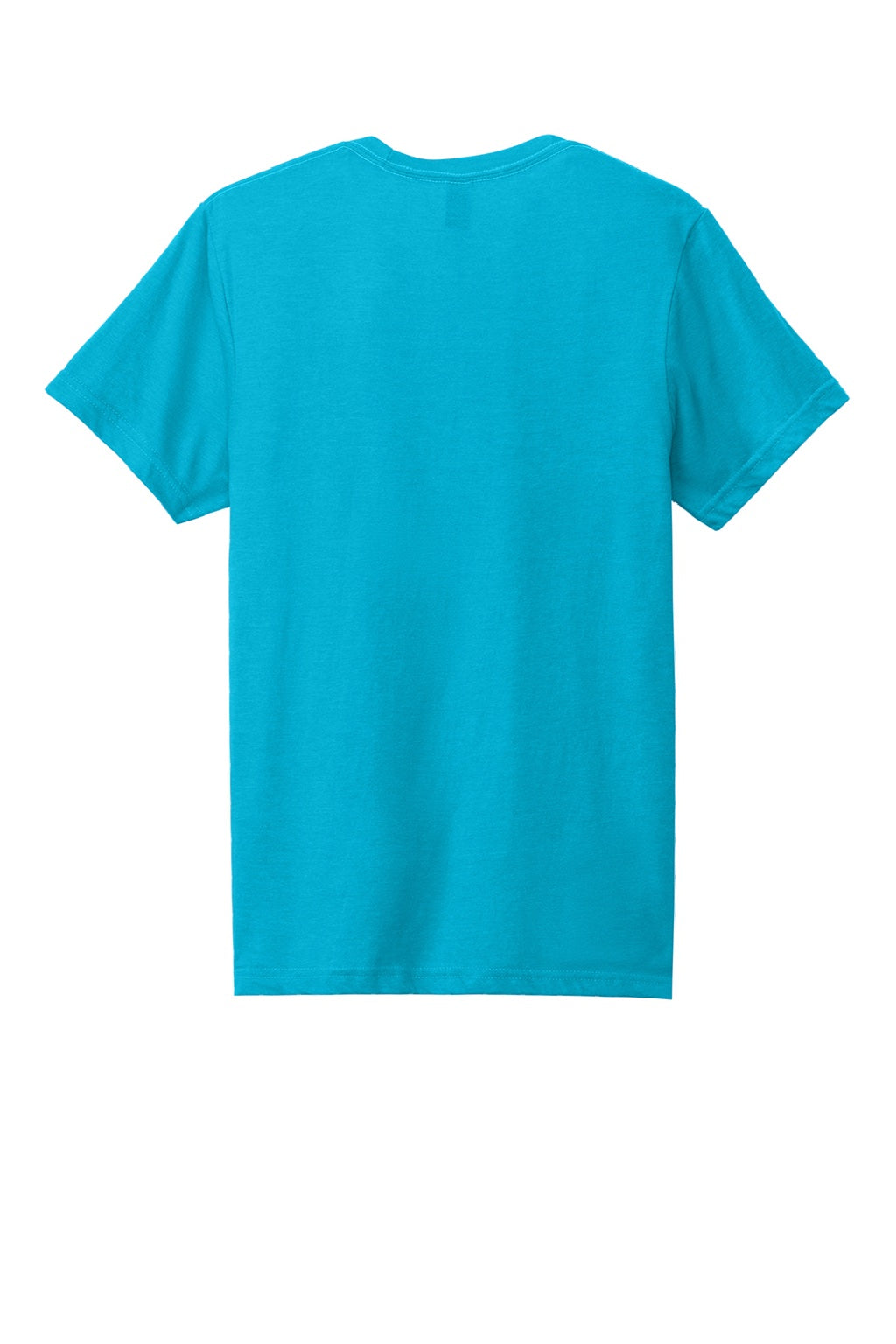 Gildan 64000CVC Mens Softstyle CVC Short Sleeve Crewneck T-Shirt Caribbean Blue Mist Flat Back