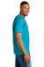 Gildan 64000CVC Mens Softstyle CVC Short Sleeve Crewneck T-Shirt Caribbean Blue Mist Model Side
