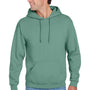 Jerzees Mens NuBlend Pill Resistant Fleece Hooded Sweatshirt Hoodie w/ Pouch Pocket - Sage Green