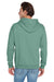 Jerzees 996M/996MR Mens NuBlend Pill Resistant Fleece Hooded Sweatshirt Hoodie w/ Pouch Pocket Sage Green Model Back