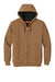 CornerStone CS620 Mens Full Zip Hooded Sweatshirt Hoodie w/ Pockets Duck Brown Flat Front