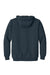 CornerStone CS620 Mens Full Zip Hooded Sweatshirt Hoodie w/ Pockets Navy Blue Flat Back