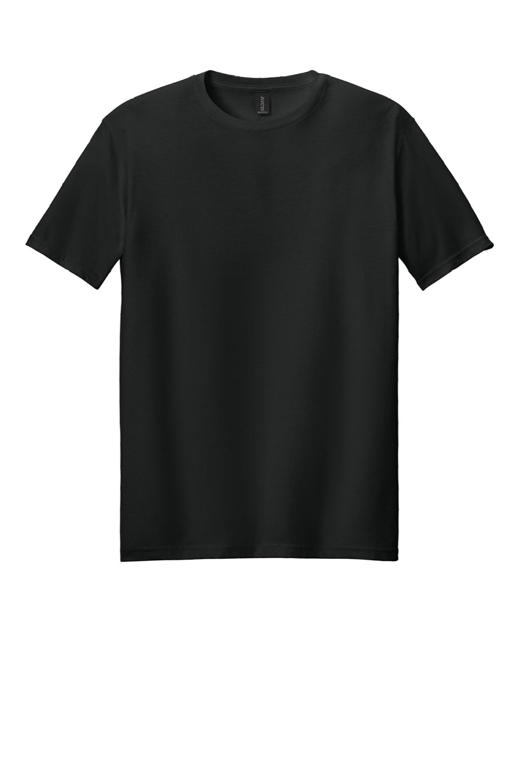 Gildan 64000 Mens Softstyle Short Sleeve Crewneck T-Shirt Black Flat Front