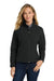 Port Authority L705 Womens Wind & Water Resistant Full Zip Jacket Black Model Front