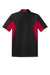 Sport-Tek ST655/TST655 Mens Sport-Wick Moisture Wicking Short Sleeve Polo Shirt Black/Deep Red Flat Back