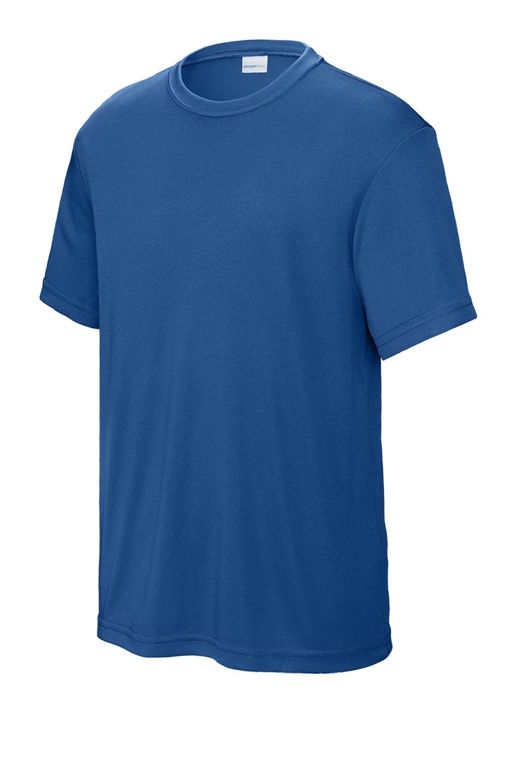 Sport-Tek YST350 Youth Competitor Moisture Wicking Short Sleeve Crewneck T-Shirt Royal Blue Flat Front