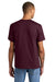 American Apparel 1301 Mens Short Sleeve Crewneck T-Shirt Burgundy Model Back