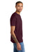 American Apparel 1301 Mens Short Sleeve Crewneck T-Shirt Burgundy Model Side
