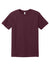 American Apparel 1301 Mens Short Sleeve Crewneck T-Shirt Burgundy Flat Front