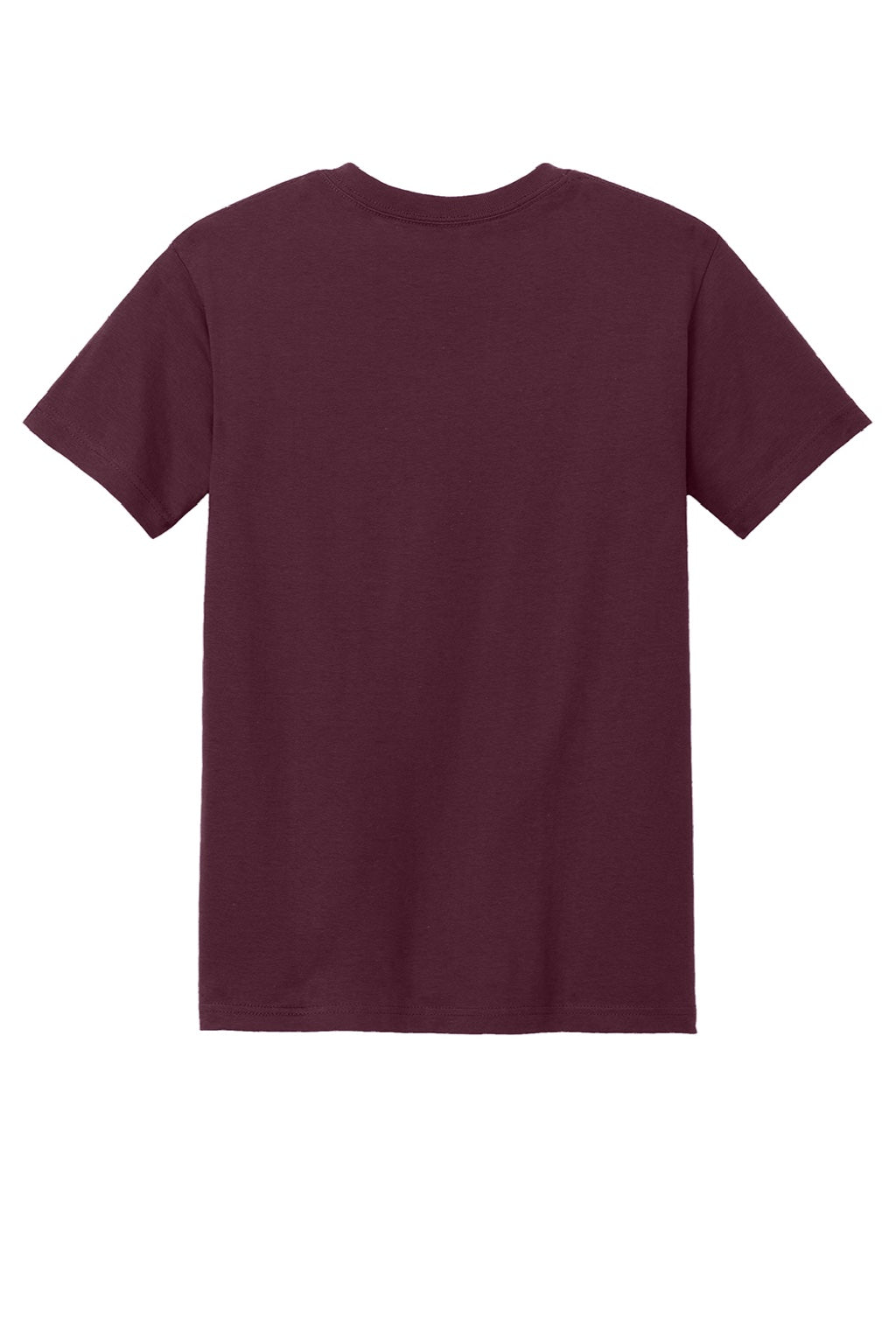 American Apparel 1301 Mens Short Sleeve Crewneck T-Shirt Burgundy Flat Back