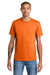 American Apparel 1301 Mens Short Sleeve Crewneck T-Shirt Orange Model Front