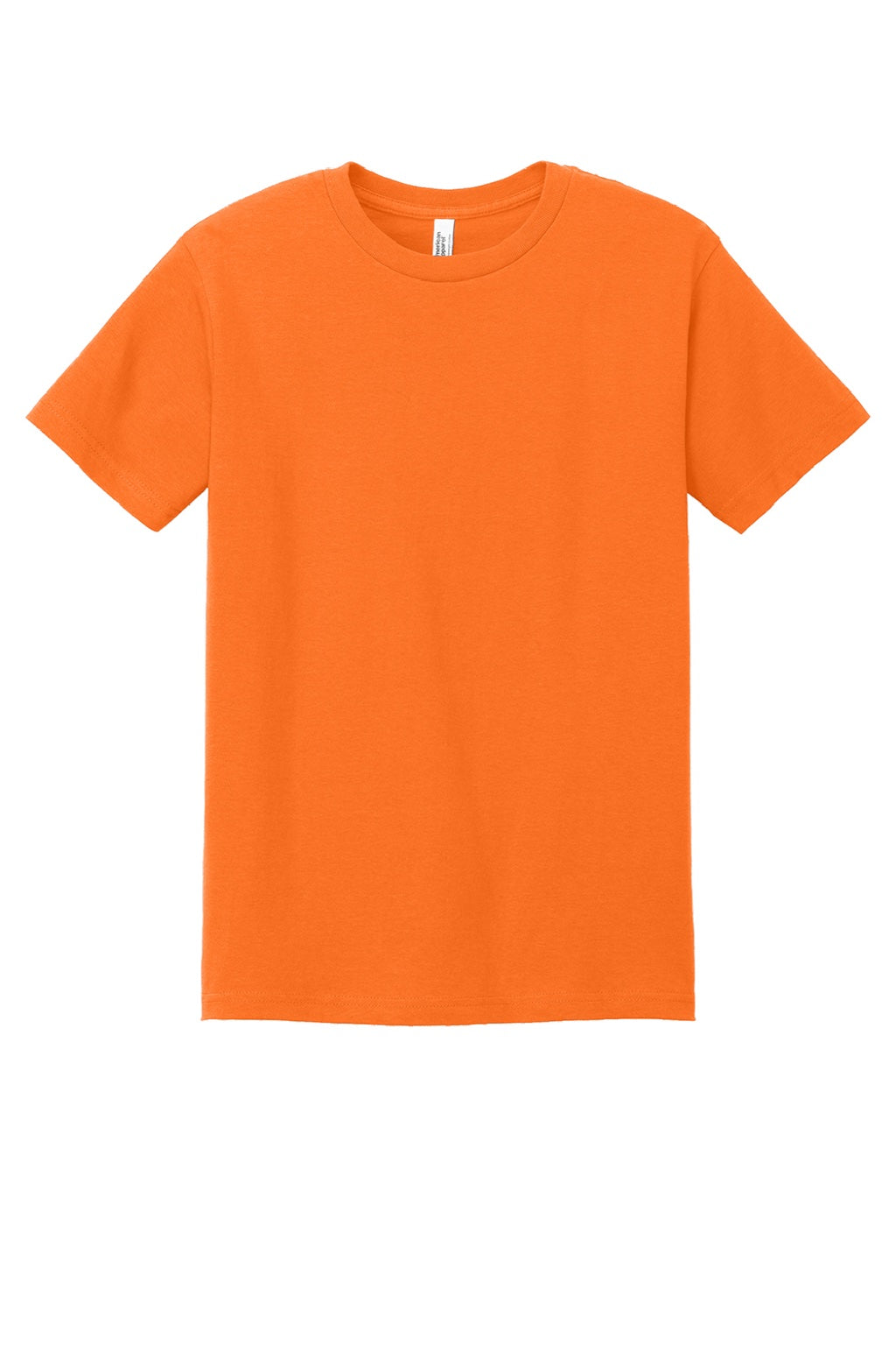 American Apparel 1301 Mens Short Sleeve Crewneck T-Shirt Orange Flat Front