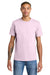 American Apparel 1301 Mens Short Sleeve Crewneck T-Shirt Pink Model Front