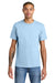 American Apparel 1301 Mens Short Sleeve Crewneck T-Shirt Powder Blue Model Front