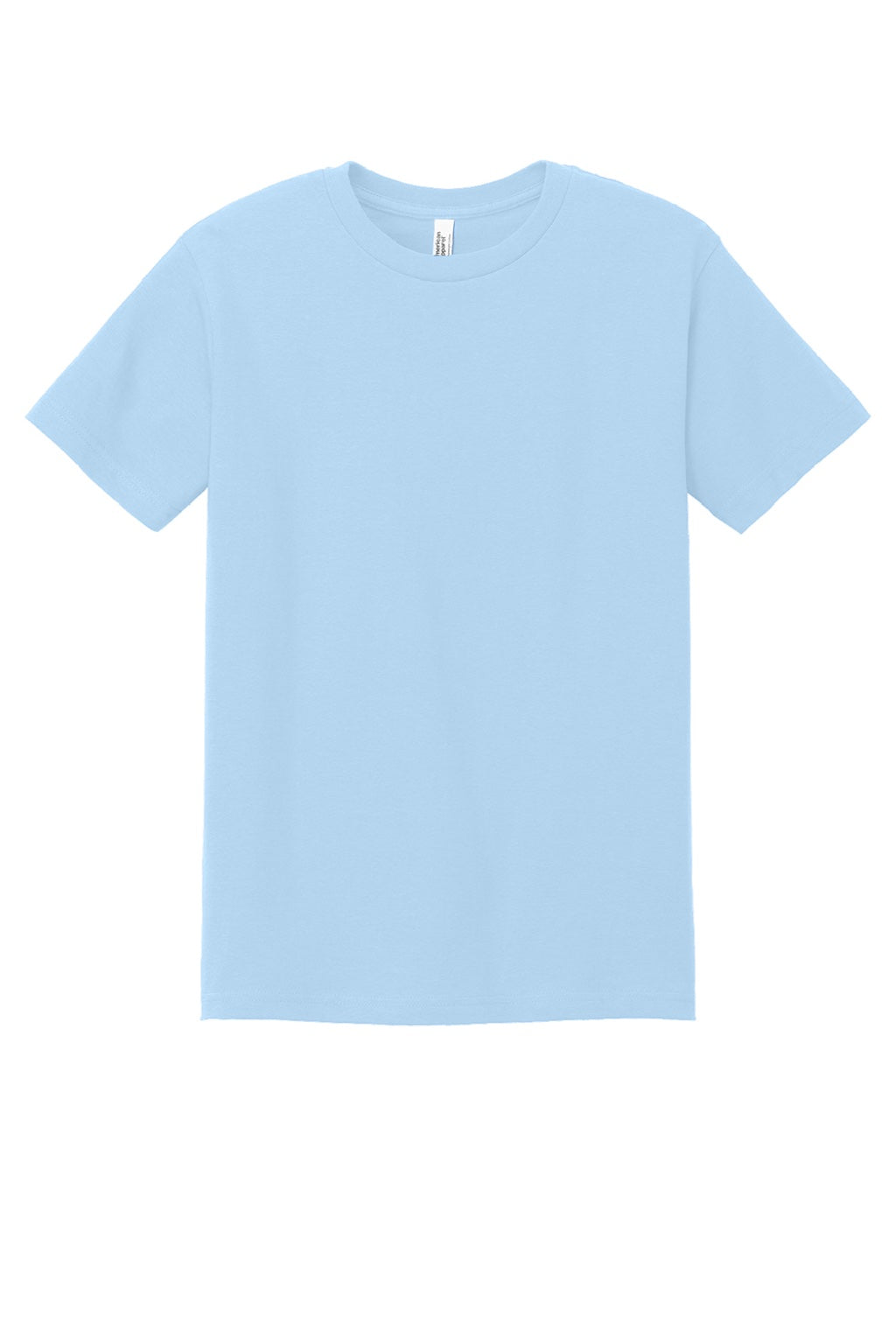 American Apparel 1301 Mens Short Sleeve Crewneck T-Shirt Powder Blue Flat Front
