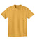 Port & Company PC099 Mens Beach Wash Short Sleeve Crewneck T-Shirt Dijon Yellow Flat Front