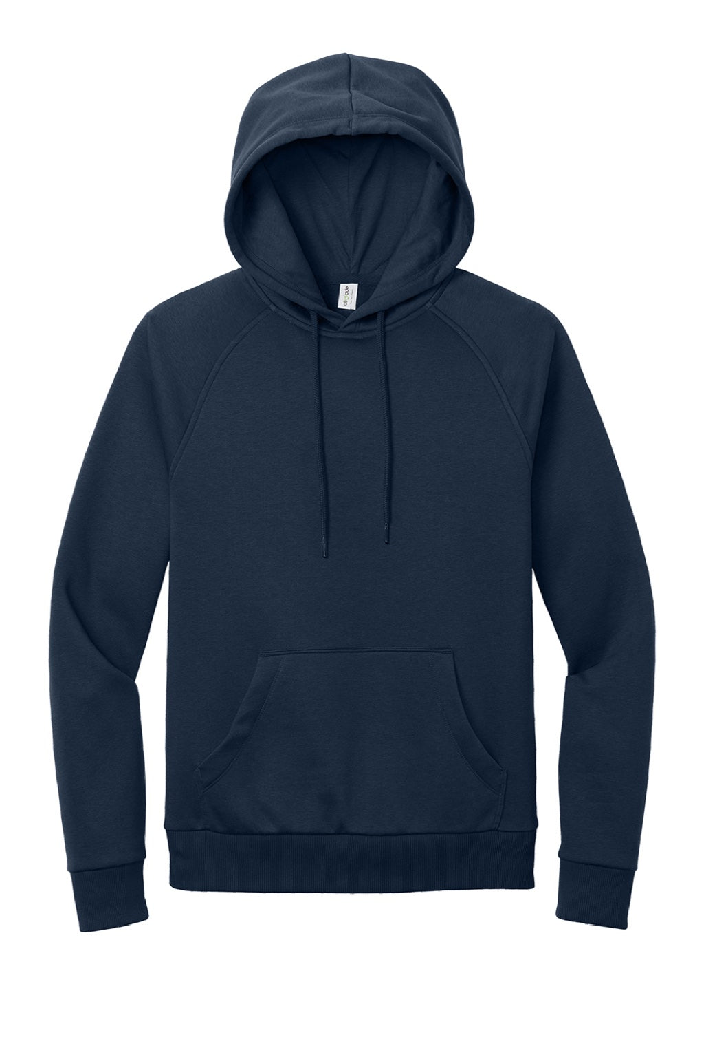 Allmade AL5000 Mens CVC Fleece Hooded Sweatshirt Hoodie w/ Pouch Pocket Rebel Blue Flat Front