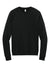 Allmade AL5004 Mens CVC Fleece Crewneck Sweatshirt Deep Black Flat Front