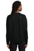 Allmade AL5004 Mens CVC Fleece Crewneck Sweatshirt Deep Black Model Back