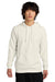District DT7800 Mens Cloud Fleece Hooded Sweatshirt Hoodie w/ Pouch Pocket Gardenia Model Front