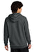 District DT7800 Mens Cloud Fleece Hooded Sweatshirt Hoodie w/ Pouch Pocket Heather Charcoal Grey Model Back