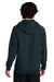 District DT7800 Mens Cloud Fleece Hooded Sweatshirt Hoodie w/ Pouch Pocket New Navy Blue Model Back