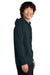 District DT7800 Mens Cloud Fleece Hooded Sweatshirt Hoodie w/ Pouch Pocket New Navy Blue Model Side