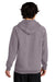 District DT7800 Mens Cloud Fleece Hooded Sweatshirt Hoodie w/ Pouch Pocket Smoky Amethyst Model Back