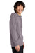 District DT7800 Mens Cloud Fleece Hooded Sweatshirt Hoodie w/ Pouch Pocket Smoky Amethyst Model Side