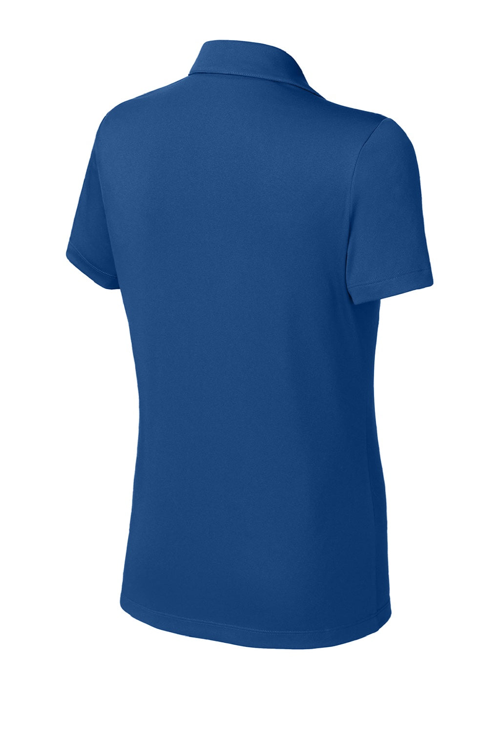 Sport-Tek LST104 Womens Moisture Wicking Competitor United Short Sleeve Polo Shirt Royal Blue/Gold Flat Back