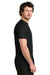 Tentree TTCM4879 Mens TreeBlend Short Sleeve Crewneck T-Shirt Heather Meteorite Black Model Side