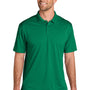 Port Authority Mens Wearever Moisture Wicking Pique Short Sleeve Polo Shirt - Bright Kelly Green