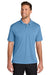 Port Authority K240 Mens Wearever Moisture Wicking Pique Short Sleeve Polo Shirt Carolina Blue Model Front